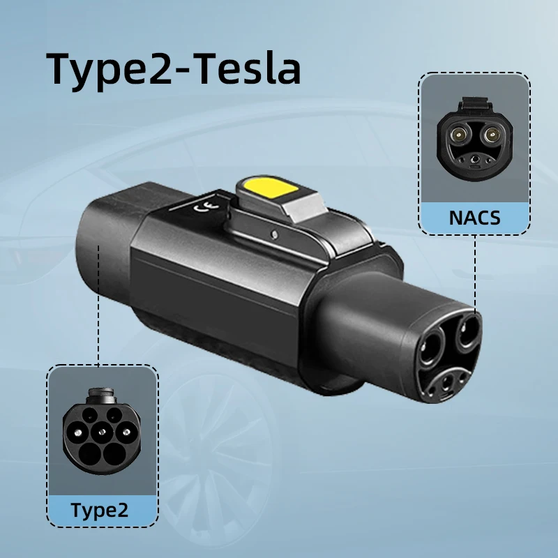 

Адаптер типа 2 к Tesla 7,2 кВт для зарядки переменного тока для зарядной станции Type2 для автомобиля Tesla Model S/3/X/Y