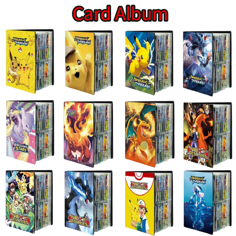 2025 حار Charizard Mewtwo حامل مجموعات الموثق مجلد أنيمي بطاقة حامي دفتر لألبوم 240 قطعة عقد البطاقة كتاب #3