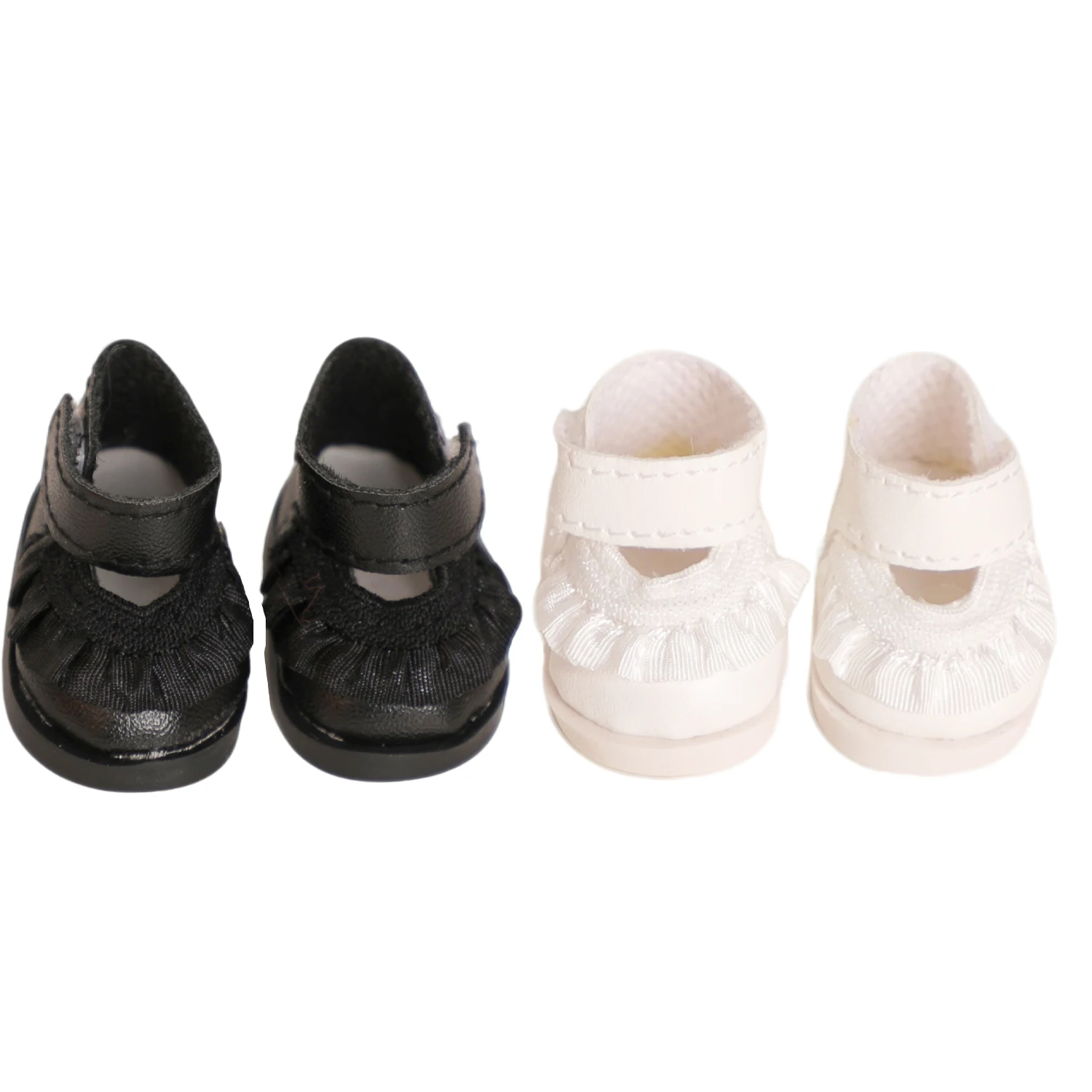 

Для 17 см Labubu Girl Doll Shoes 3,8 см Мини-обувь из искусственной кожи Кружевная милая обувь для V1 V2 V3 Labubu Dolls Хлопковая игрушка 2 цвета