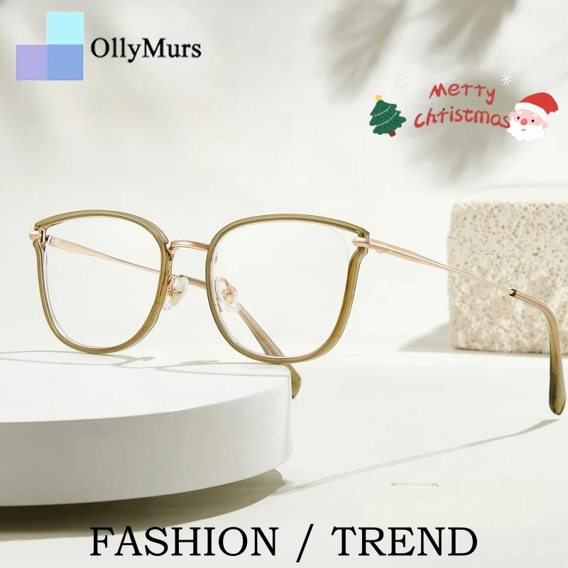 

OLLYMURS модные полые дизайнерские очки «кошачий глаз» с защитой от синего света, ретро оптические очки в оправе для женщин M2293