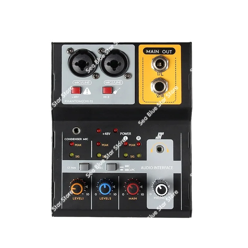 

Горячая распродажа: Компактный двухканальный микшер с высокой степенью совместимости для записи, поддерживает работы с компьютерами