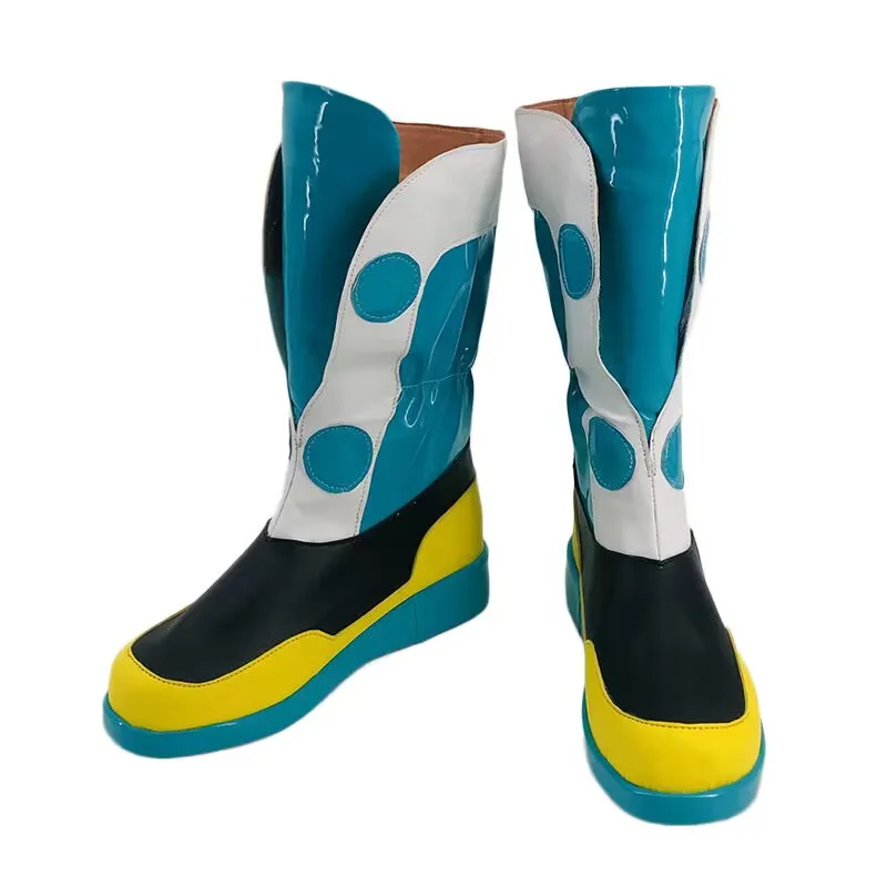 アニメ DMMd 紅雀瀬良垣青葉ブーツ女性男性ハロウィンパーティー役割クリアノイズコスプレ靴カスタムサイズ