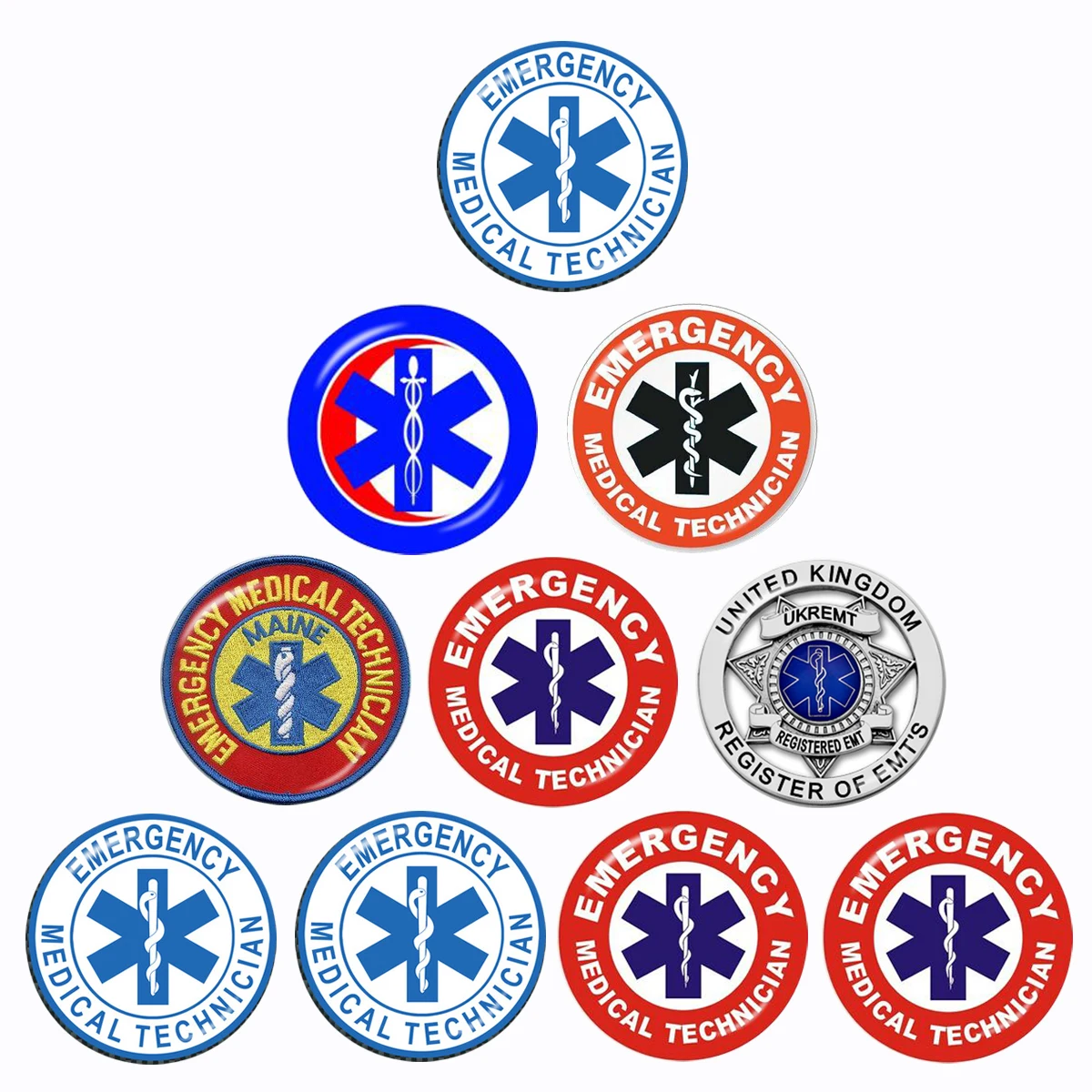 Emergency Medical Technician Paramedic Symbol 12mm/16mm/18mm/20mm/25mm/30mm Round Photo Glass Cabochon Demo Flat Back Making