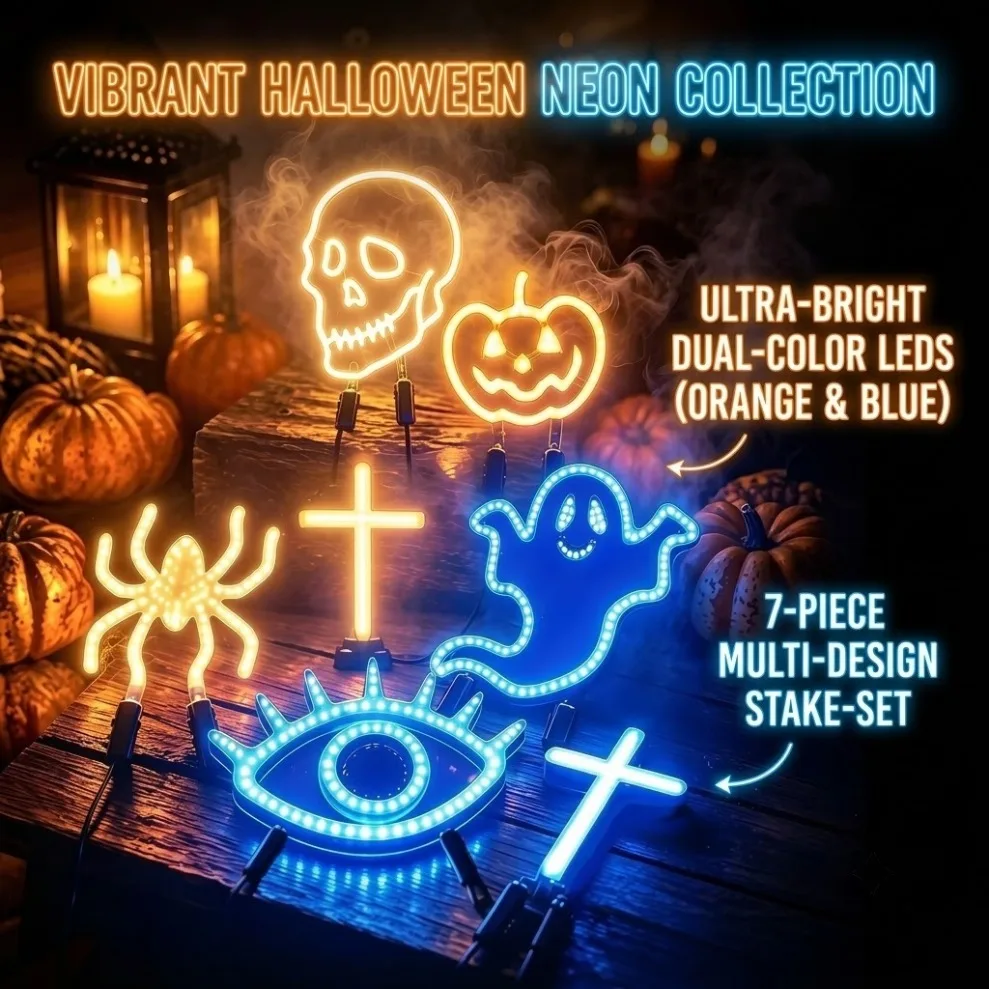 1-2pcs DC3V LED Filament Safe Low Voltage Neon Light Holiday Pattern Atmosphere Lamp Birthday Christmas Party Decor Accessories