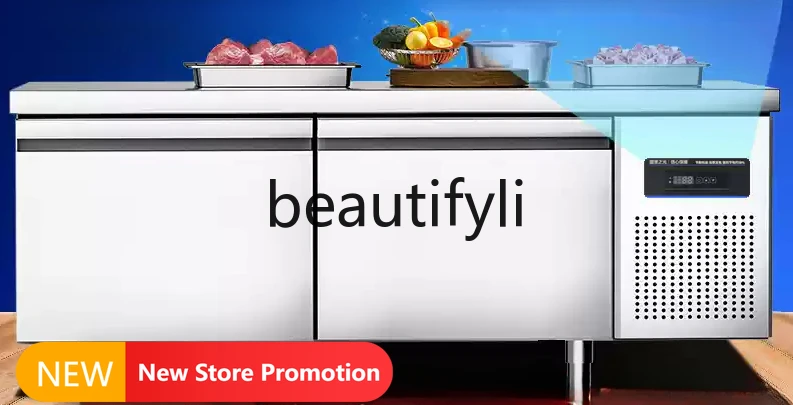 

E132 Refrigerated workbench, freezer, refrigerator console to keep fresh