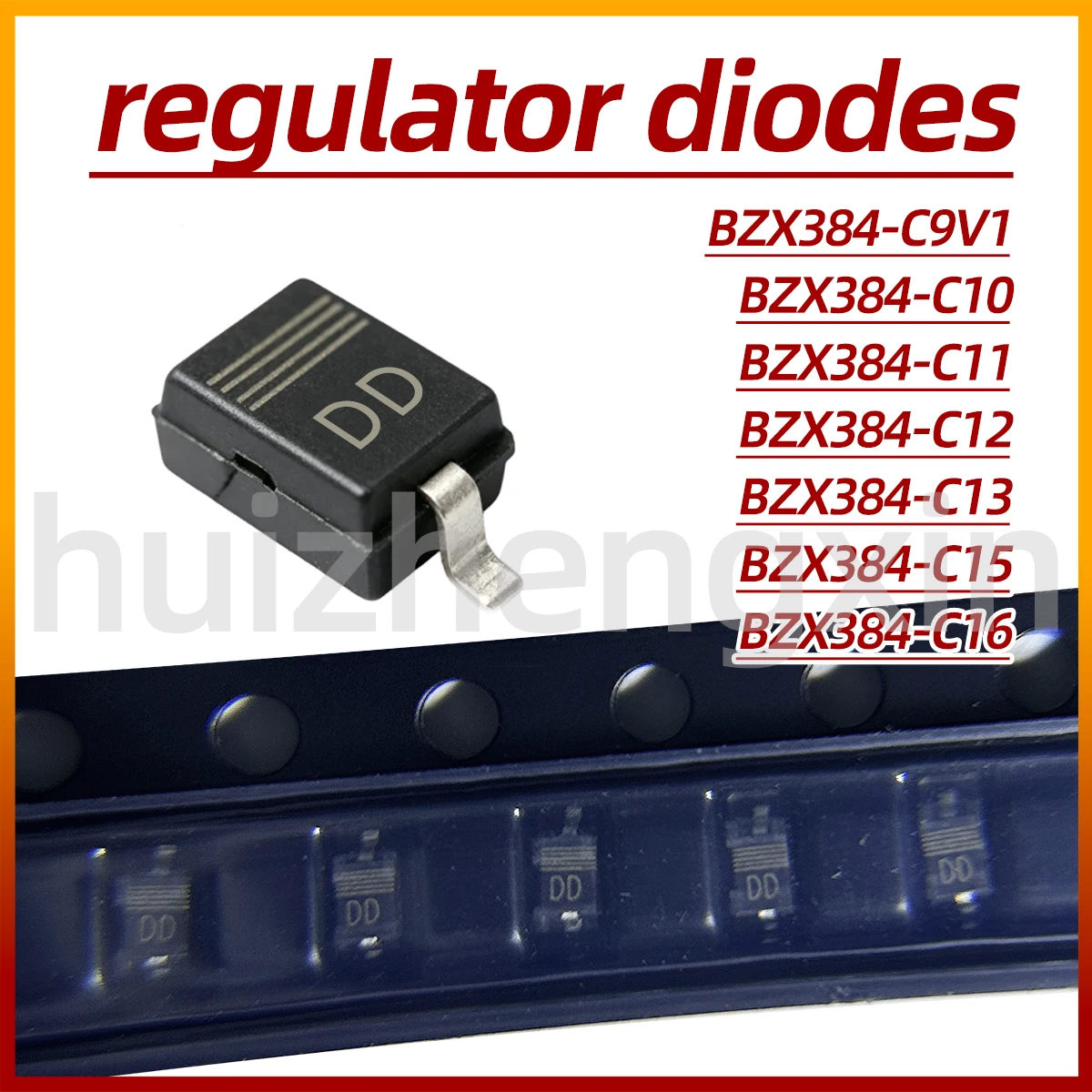 20PCS BZX384-C9V1 BZX384-C10 BZX384-C11 BZX384-C12 BZX384-C13 BZX384-C15 BZX384-C16 SOD-323 Voltage regulator diodes