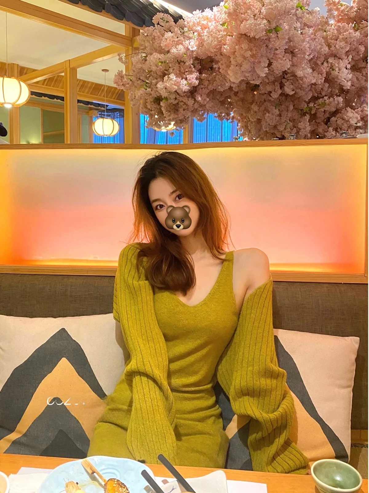 

CCZEE Muse Godd Level Pure Desire Women's Knitted Open Cardigan Dr Set Early Autumn Faion Women's Clothing Set