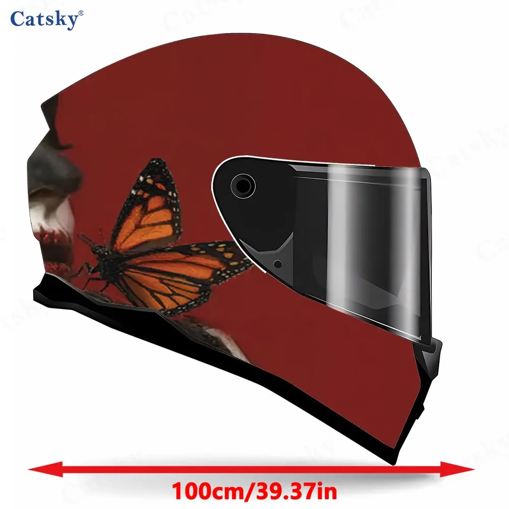 Crow skeleton PVC material self adhesive waterproof motorcycle helmet sticker, paste firmly and do not fall, waterproof and weat