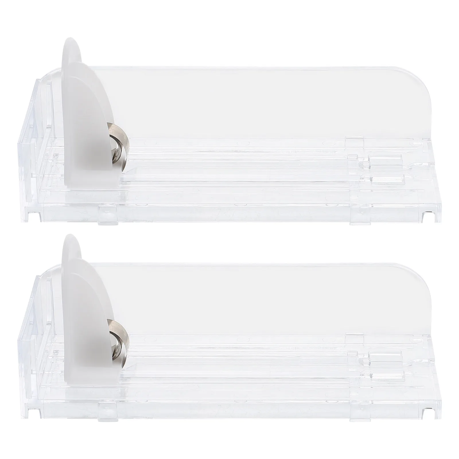2 Pcs Supermarket Display Rack Auto-push Cigarette Showcase Automatic Store Shelves