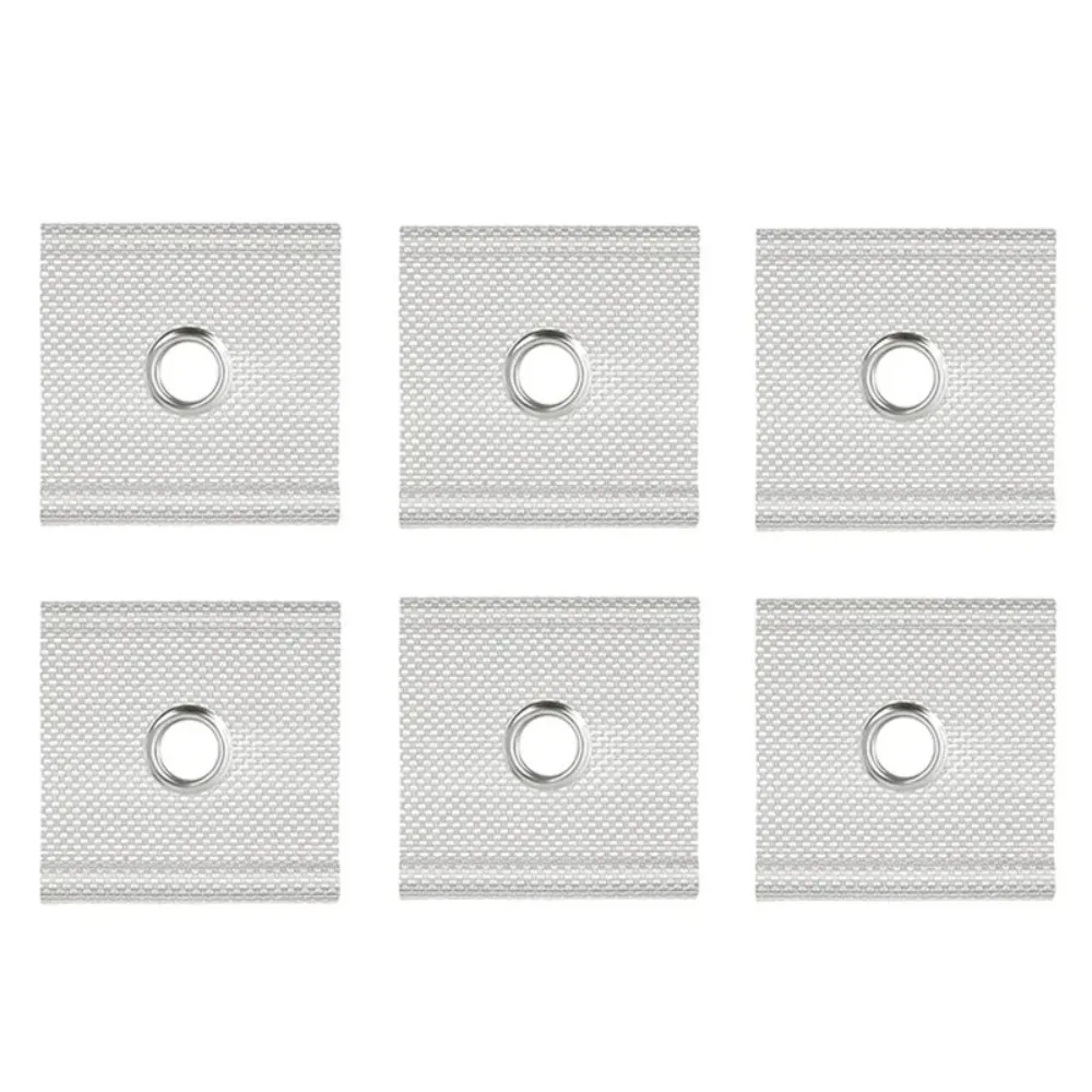 12PCS RV Camping Awning Hooks Clips Stainless Steel Sunshade Rail Hook RV Tent Hangers Sunshade Hook Clips Camper accessories