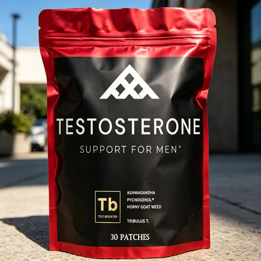 30 Patches Testosterone Booster For Men With Horny Goat Weed, Maca Root Transdermal Patches Energy Stamina Strength