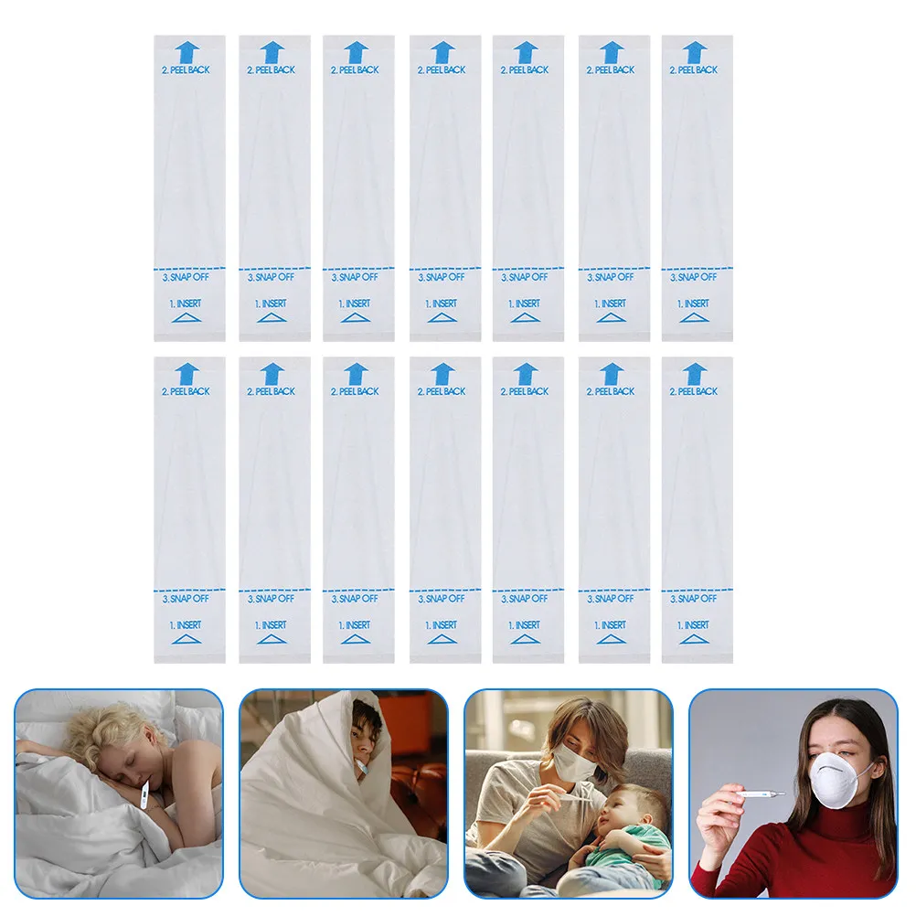 

300pcs Disposable Thermometer Covers Universal Probe Sleeves For Digital Electronic Thermometer One-Time Use Oral Rectal