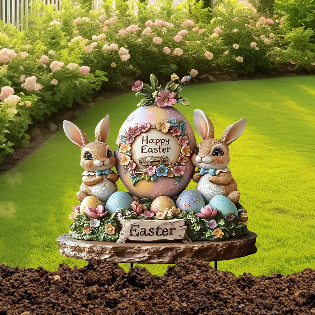 Fairy Garden Easter Decorations Add Magical Touch To Easter Decor Garden Stakes Spring Decor Easter