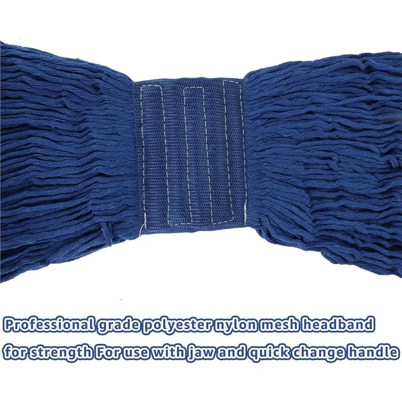 Replacement Heavy Duty Mop Head Refills, 4 Pack Commercial String Mop Head, Loop-End Mop Head For Home, Industrial
