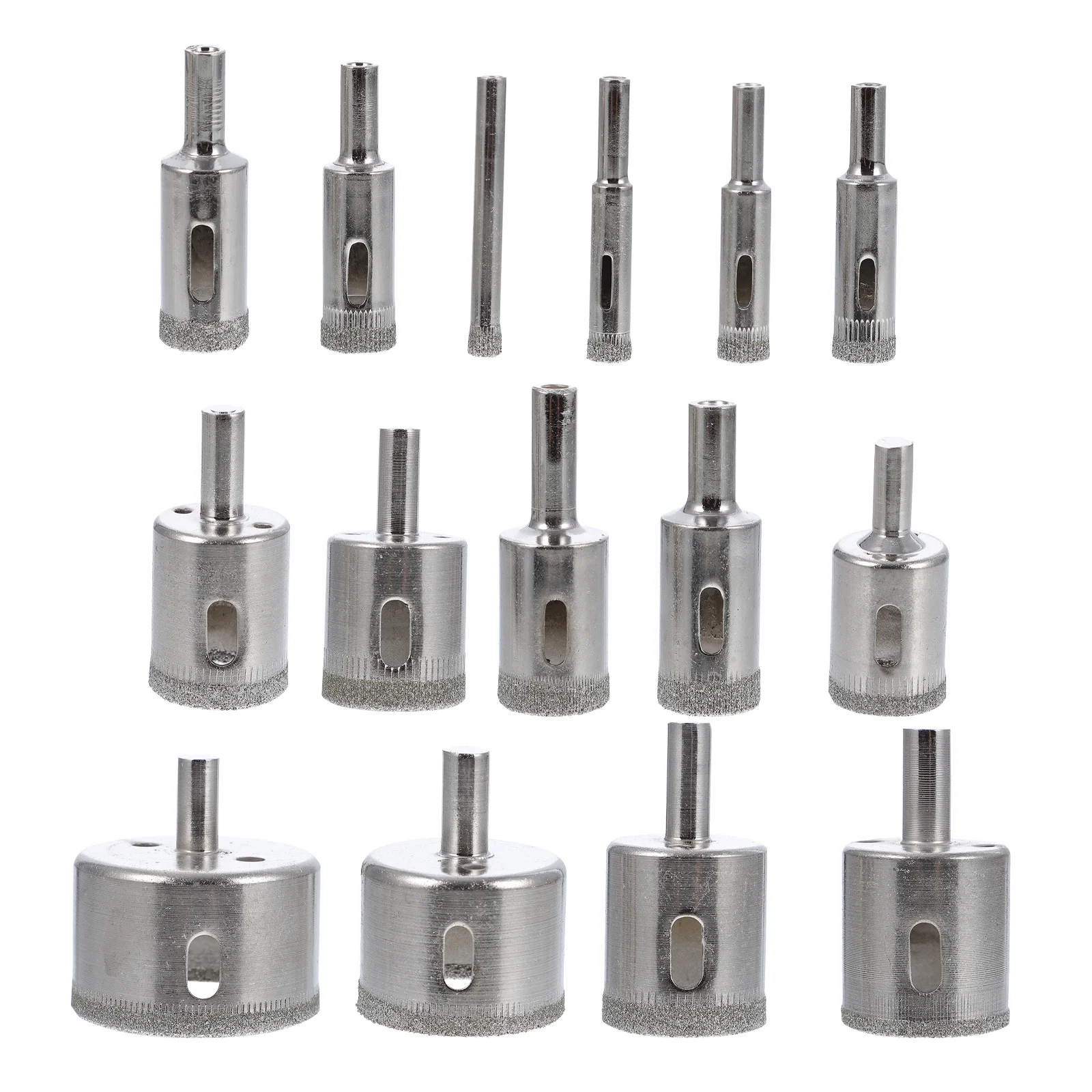 

15 Pcs Hole Diamond Hole Bit Stainless Steel Drill Bit Masonry Tools Glass Tile Porcelain Granite Saw