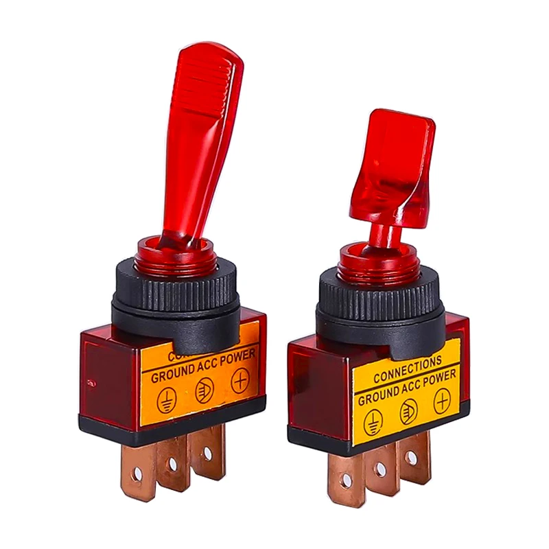 1Pcs With Lamp Automotive Toggle Switch 3 Pin ON-OFF  12V 20A Led Light ASW-14D ASW-13D ASW-13D-101/103