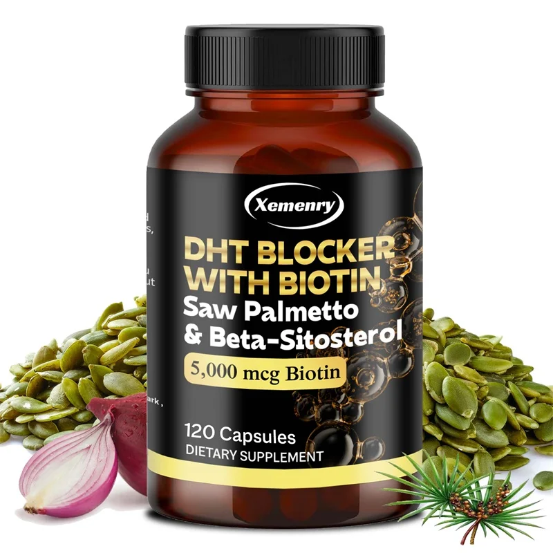

DHT Blocker for Men & Women - Support Healthy Immune System, Scalp Repair Damaged, Promotes Hair Growth, Reduces Baldness