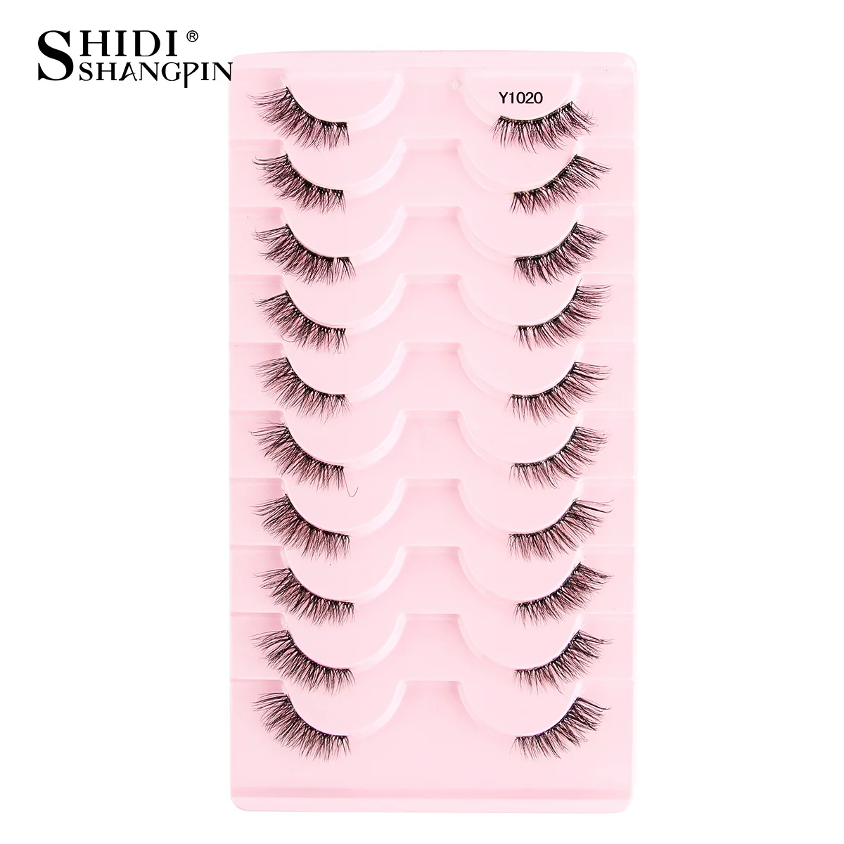Neue Halbe Wimpern Falsche Wimpern 5/10 Paar 3D Nerz-Wimpern Natürliche Wimpernverlängerung Katzenaugen-Wimpern Make-up Faux Cils Fox Lash – Detail 39