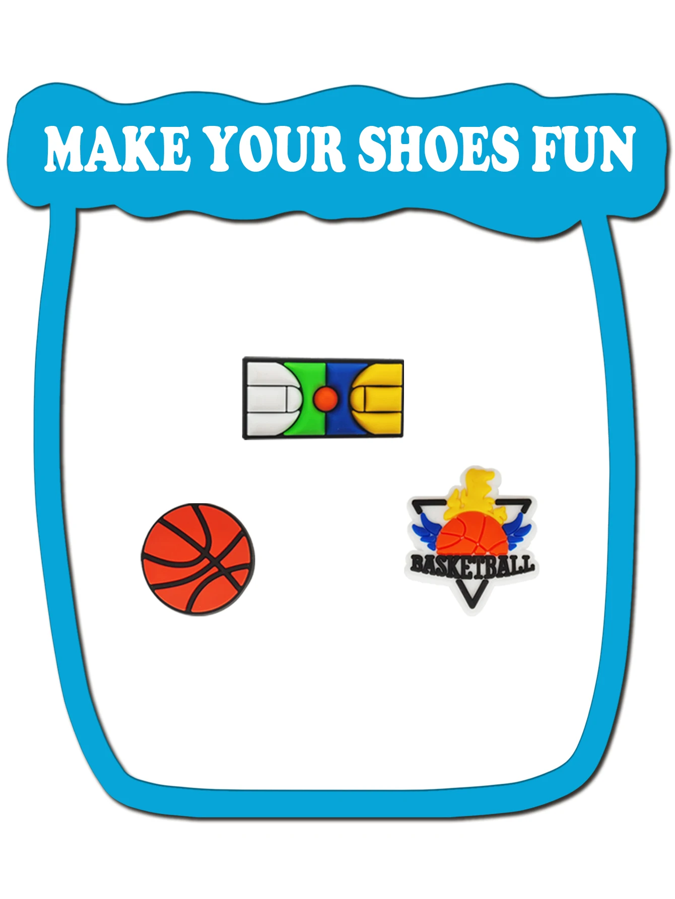 16 peças decorações temáticas de basquete amuletos de sapato para sandálias crocs bolha slides, acessórios de sapatos de pvc para presente de aniversário