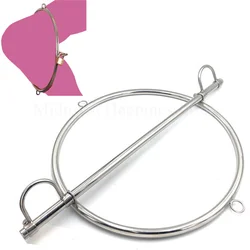 Stainless Steel Turtle Line Lock Buttocks Restraint Device Link Handcuffs 18 Hip Bondage Steel Slave BDSM Sex Toys For Couples