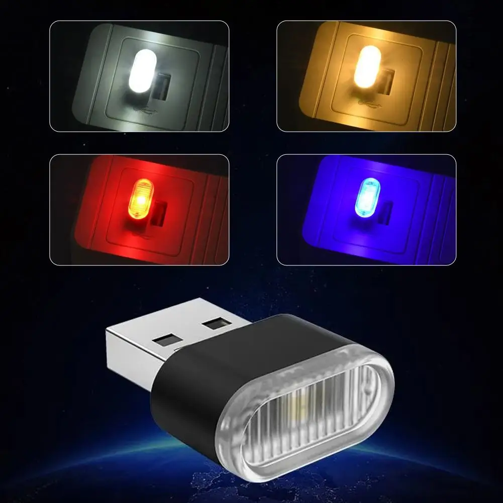

Mini USB LED Light Car Ambient Lights Dimmable LED Mood With Color Changing Modes For Home Decoration Car Accessories Y6C5