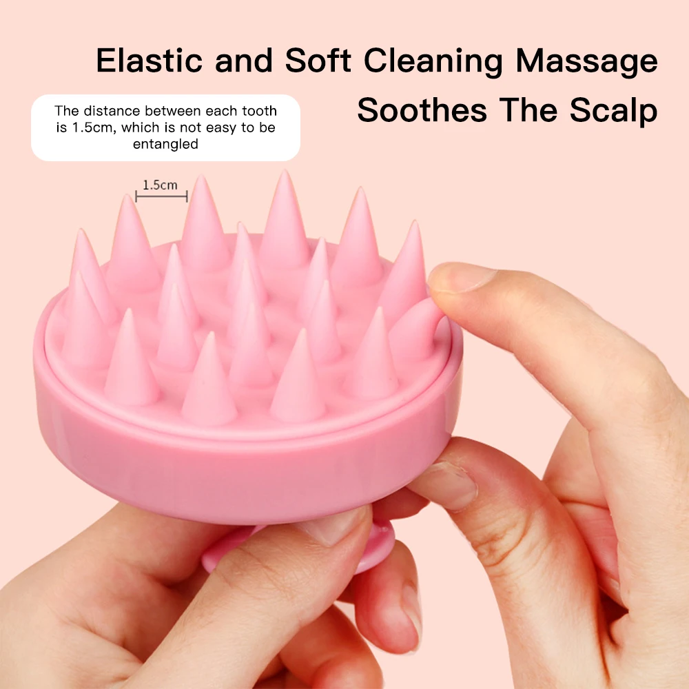 Silicone Head Scalp Massage Comb Hair Washing Brush Soft Scalp Massager for Hair Growth Shampoo Brush Shower Comb Hair Care