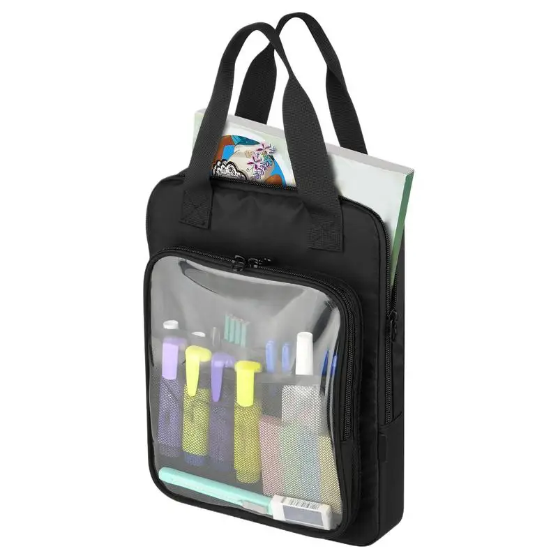 

Art Pouch Portable Coloring Book Bag Black Painting Book Storage Organizer Book Pouch For Posters Board Painting Book