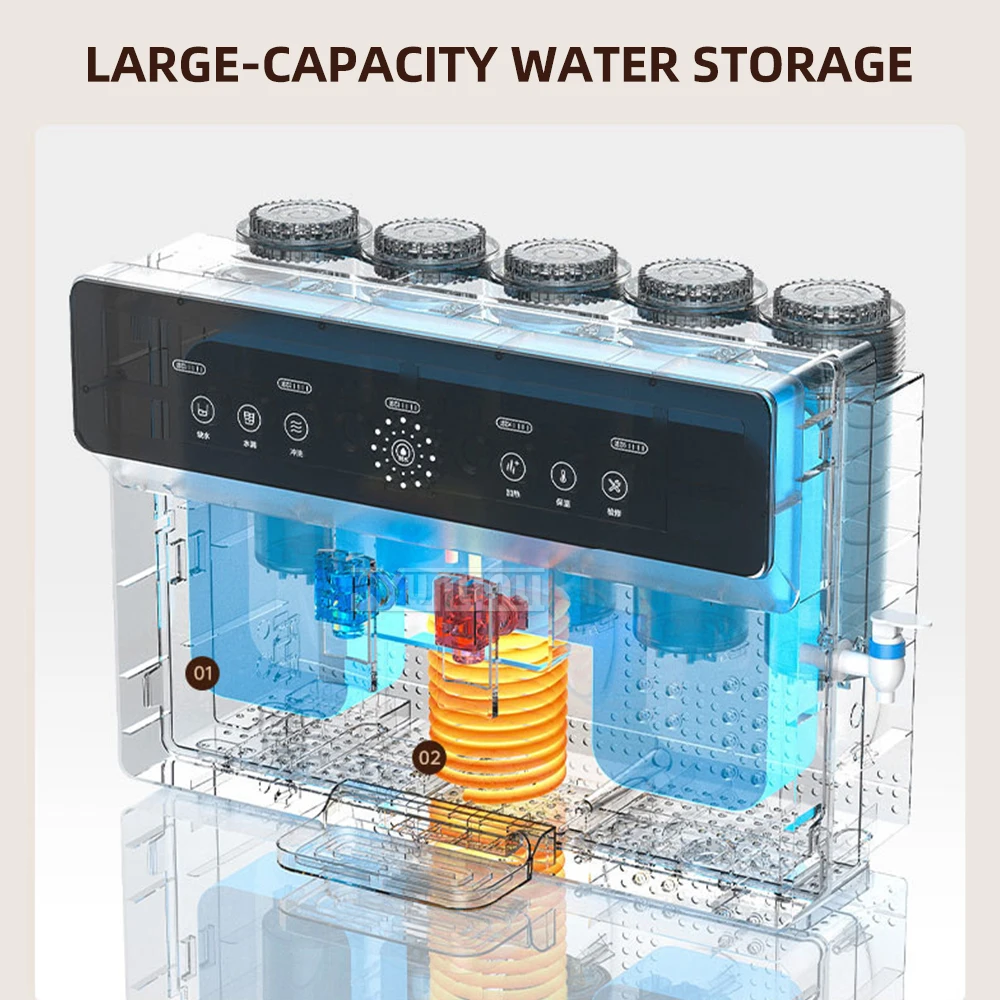 Wall-Mounted Water Purifier RO Reverse Osmosis Hot And Cold Dispense Direct Drinking Household Filtration System