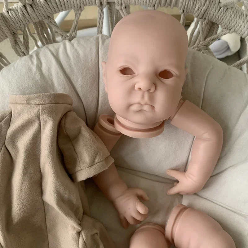 18Inch Reborn Doll Kit Dimitri Soft Real Touch Vinyl Color Unfinished Parts DIY Blank Kit
