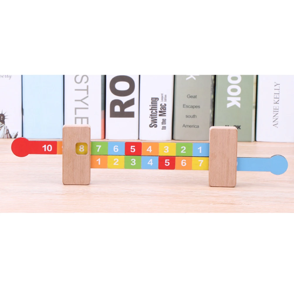 

Numbers Ruler Early Education Toy Matching Wooden Pulling Toys for Toddlers Math