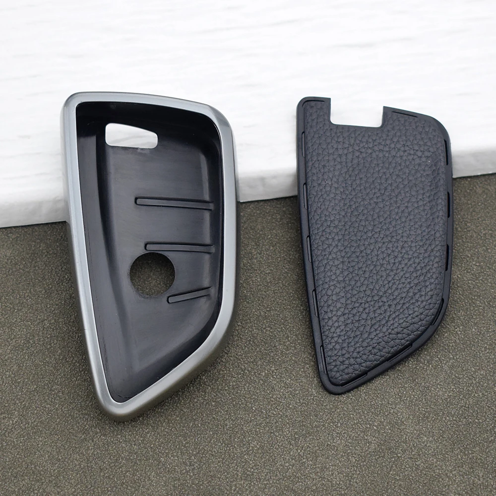 Premium TPU Leather Key Fob Cover for BMW 3 Series 5 Series X5 X3 X1 X6 X7 1 6 7 Series G20 G30 G01 F48 F15 F16 G02 G11 Keychain