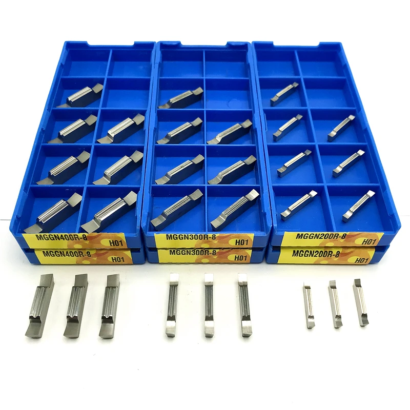 MGGN150 MGGN200 MGGN250 MGGN300 MGGN400R-8 Aluminume Inserts High Quality Slot Plate Blades Cnc Lathe Outer Grooving Insert Tool