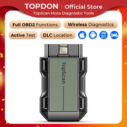 TOPDON TopScan Moto Car Scan Auto Motorcycle Diagnostic Tools Engine OBD2 Scanner Tool Professional Universal