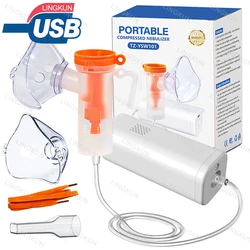 Portable Medical Compression Nebulizer 4μm Silent Desktop Inhaler 135g Ultrasonic Medical Grade Atomizer Baby Kids Adult