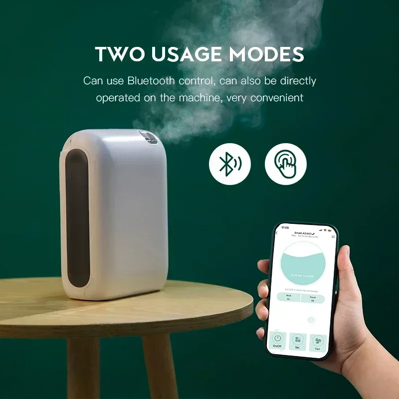 NAMSTE Smart Aroma Diffuser Battery Essential Oil Aromatic Fragrant Electric Device Oasis Scent Diffuser Home Hotel Freshener