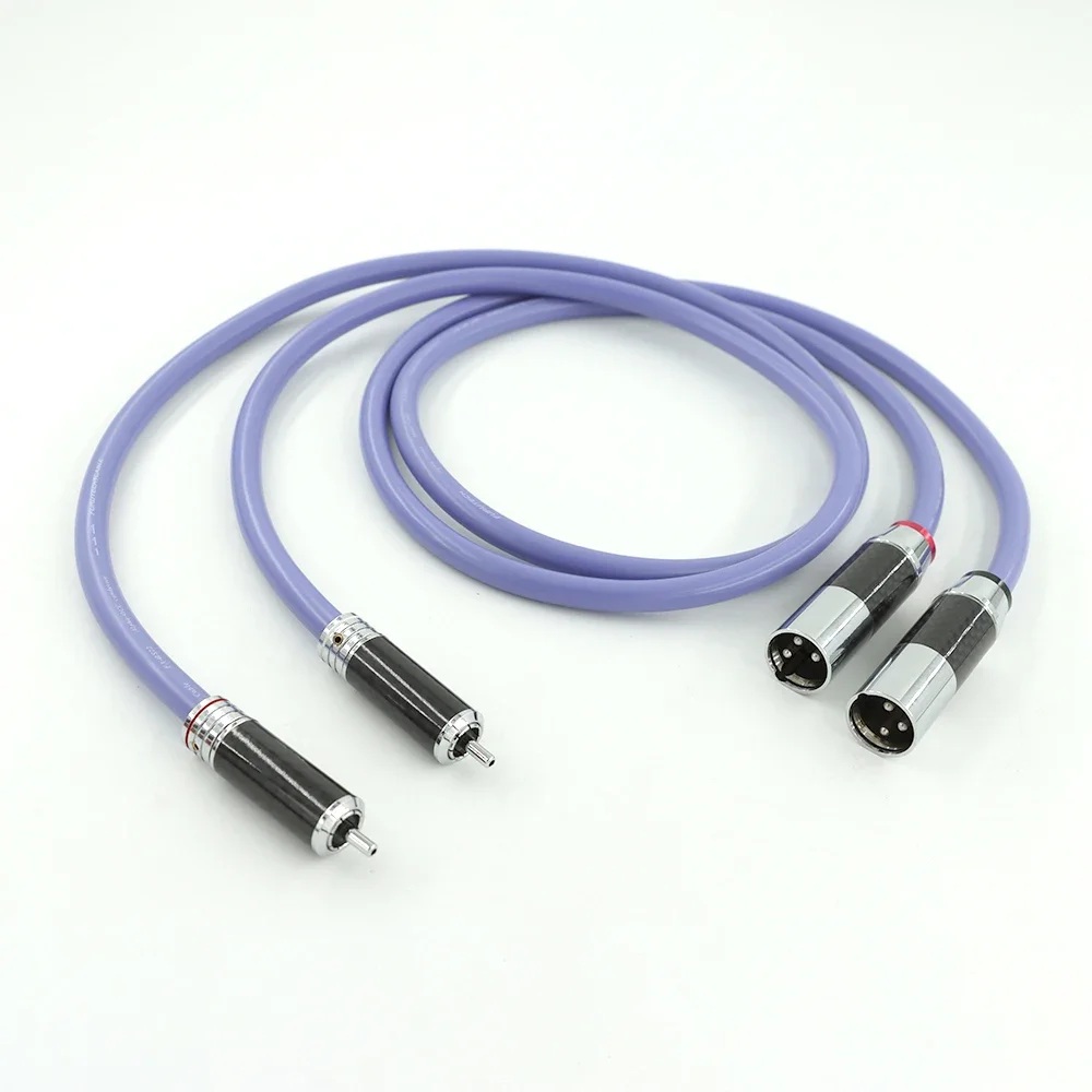 

One Pair Dual RCA to Dual XLR Audio Cable 7N OCC High-performance 2RCA to 2XLR Interconnect Cable for Speaker Amplifier