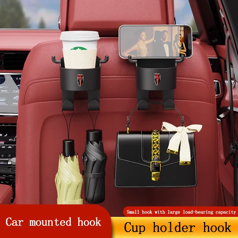 

For Hongqi H9 HS5 HS7 H7 HS9 H5 HS3 E-HS3 E-QM5 E-HS9 Car Seat Water Cup Holder Headrest Hook Hanger Storage Organizer Accessori