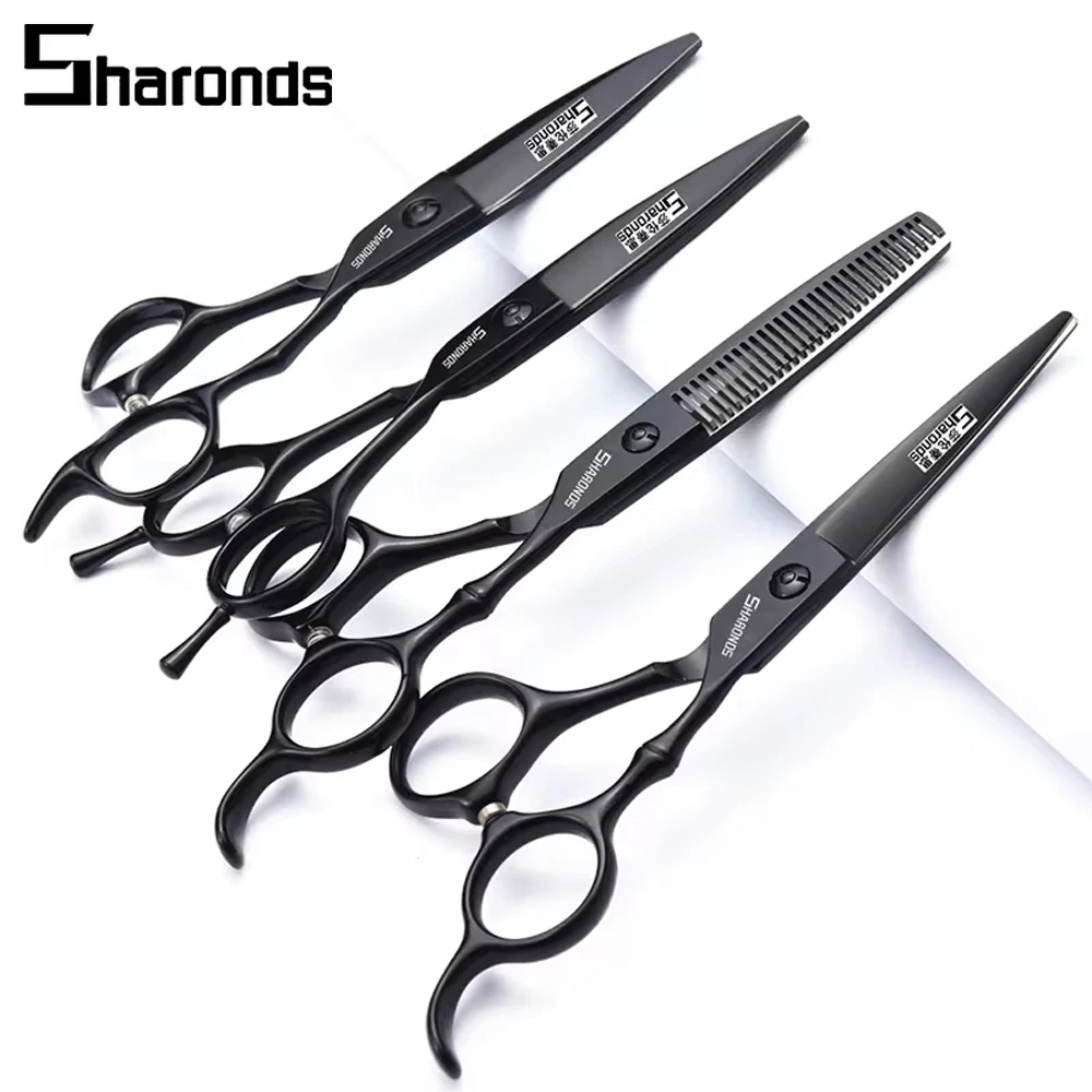 SHARONDS Professional Hairdressing Scissors 6 Inch Genuine Hair Clippers Hairstylist Salon Barber Specific Thinning Shears Set