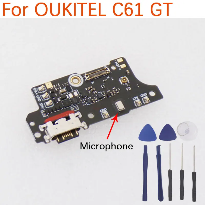 Neues Original OUKITEL C61 GT USB-Board Basis-Ladeanschlussplatine mit Mikrofon für OUKITEL C61 GT Smartphone