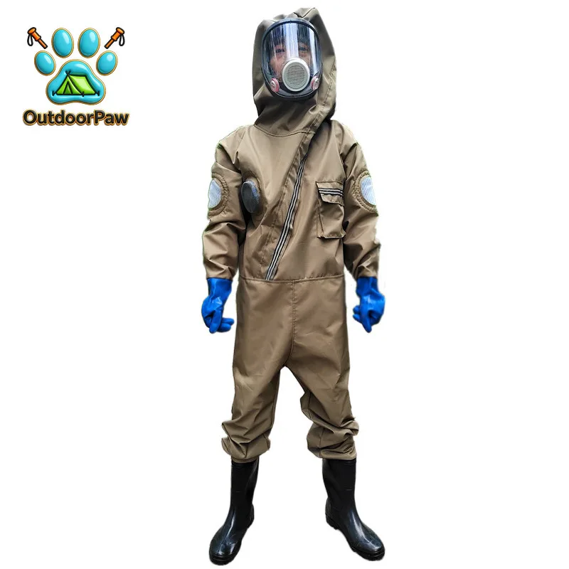 Hornet clothing, hornet protective clothing, electric fan one-piece thickened and breathable Oxford canvas anti-bee clothing