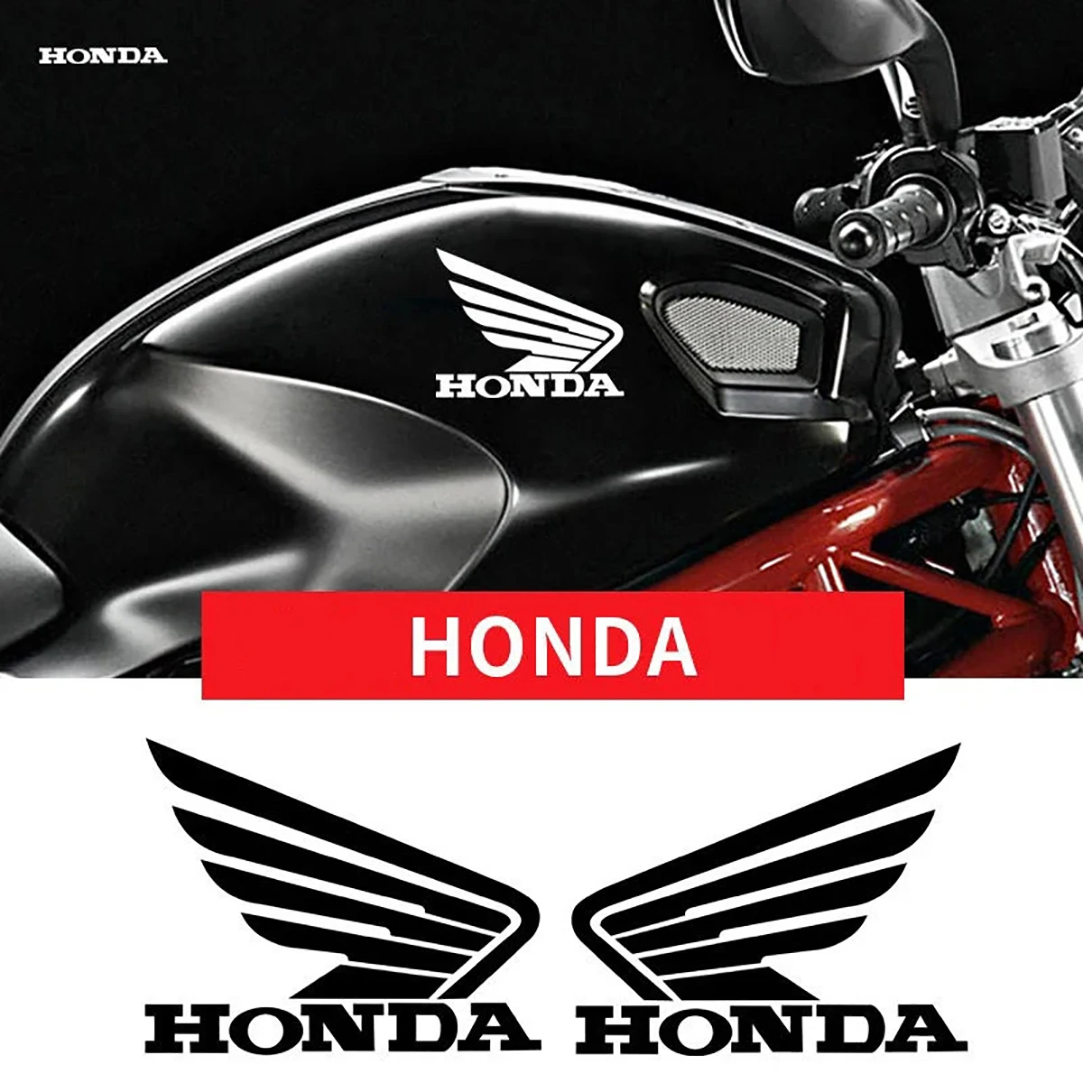 Vinyl Honda Stickers Wing Logo Decal