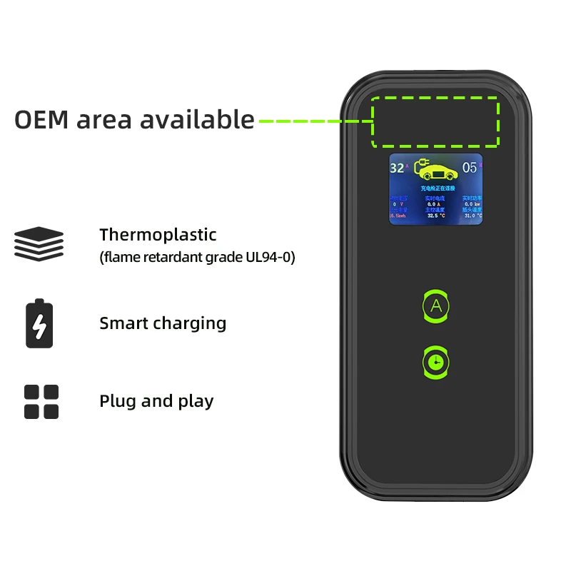 Sukflow 7KW 32A Portable EV Charger GBT EVSE Charging for Electric Car Fast Charging Current Adjustable