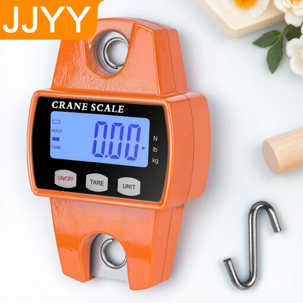 660lb 디지털 행잉 스케일 300Kg 주조 알루미늄 케이스 휴대용 미니 크레인 스케일 후크 포함 농장 사냥 낚시 야외용