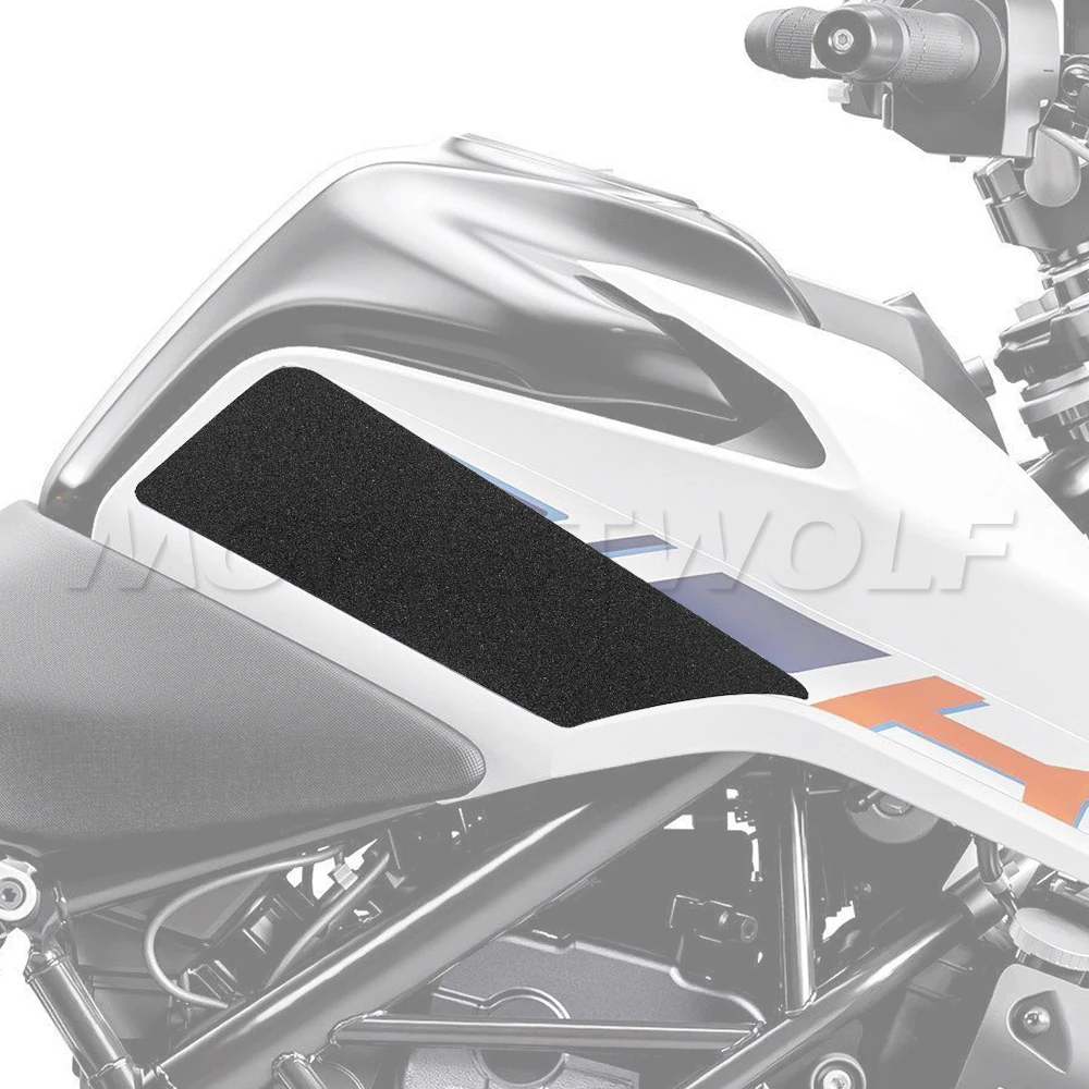 يصلح ل DUKE 390 125 200 DUKE 250 2018-2023 خزان للدراجة النارية الجر وسادة جانبية مكافحة زلة الغاز الوقود قبضة الركبة حامي مائي #2