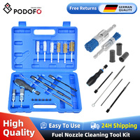 Podofo Universal Injector Seat Cleaning Set Cleaning Diesel Injectors cleaner Tool