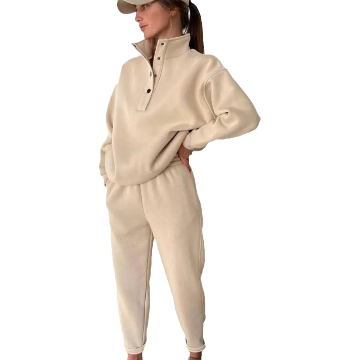 Oversized Casual Hoodie Set Women Pullovers Top + Long Pant Sports Two Piece Suit Fashion Street Tracksuit Sets Damskie 2-częściowe zestawy