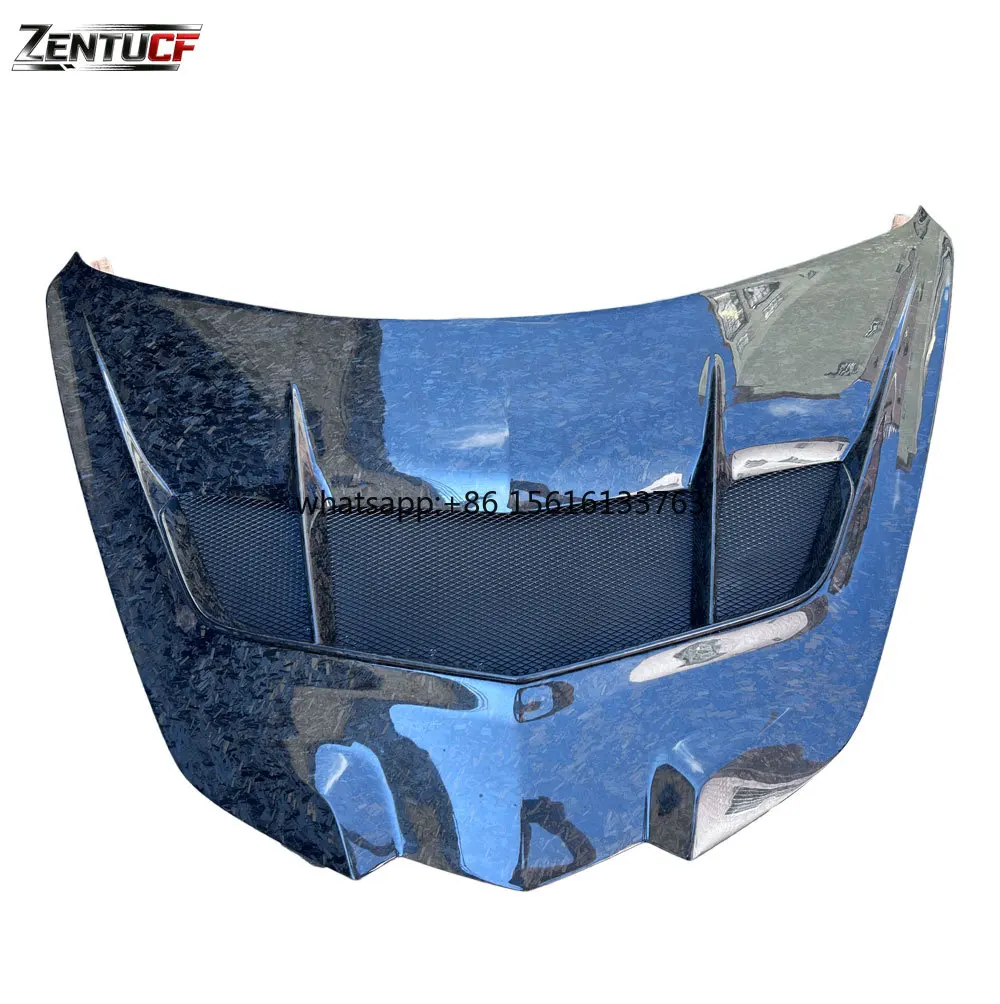 C8 Carbon Fiber Hood - Suitable for Corvette C8, Modified with a ZR1 Style Forged Carbon Fiber Hood.