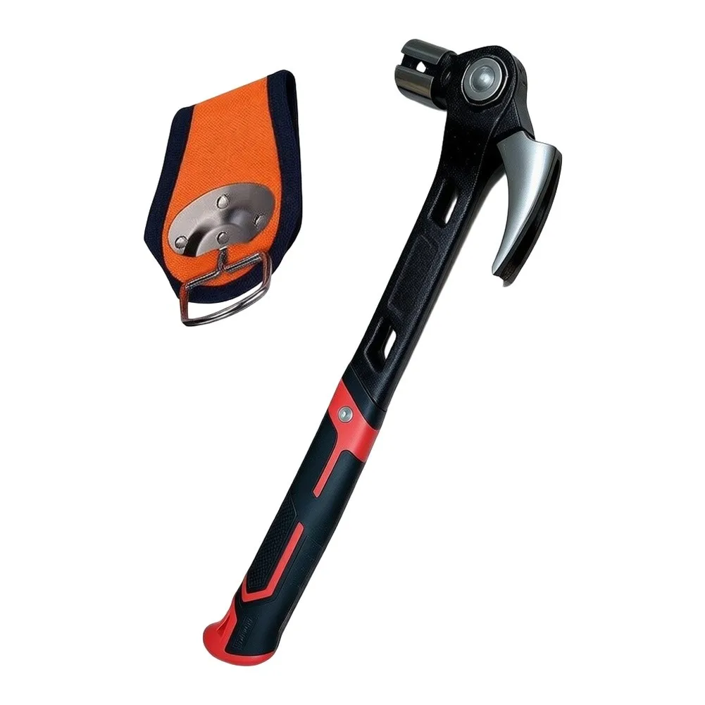 Adjustable Multi-Functional Claw Hammer for General Carpentry Use Featuring Heat-Quenched Steel Head and Secure Grip Design