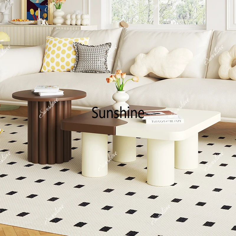 

Unique Kawaii Coffee Table Modern Luxury Glam Minimalist Coffee Table Nordic Trendy Table Basse Design Living Room Furniture