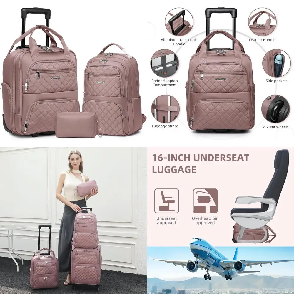 

Легкий 16-дюймовый мягкий чемодан для ручной клади для ночных путешествий, мужчин и женщин